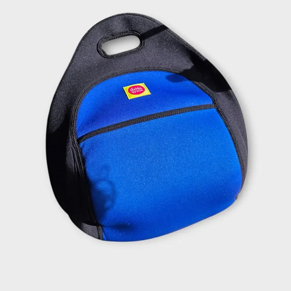 NEW Dabba Walla Out of this World Spaceship Neoprene Lunch Bag Black Blue